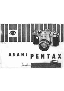 Pentax S manual. Camera Instructions.